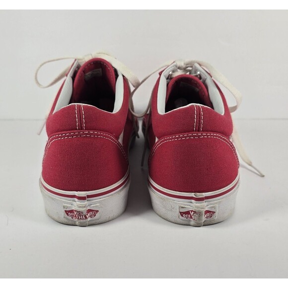 VANS Red and White Old Skool Skate Sneakers Shoes Men's Size 11 - Picture 5 of 8